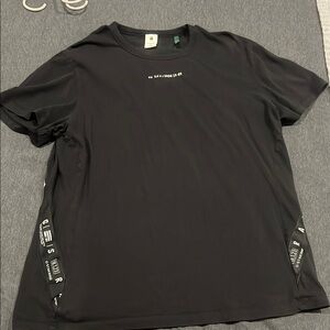 G-Star Black Short Sleeve Tee with Subtle Accents